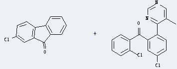 2-chloro-fluoren-9-one and 2',5-Dichloro-2-(5-methyl-4-pyrimidinyl)benzophenone